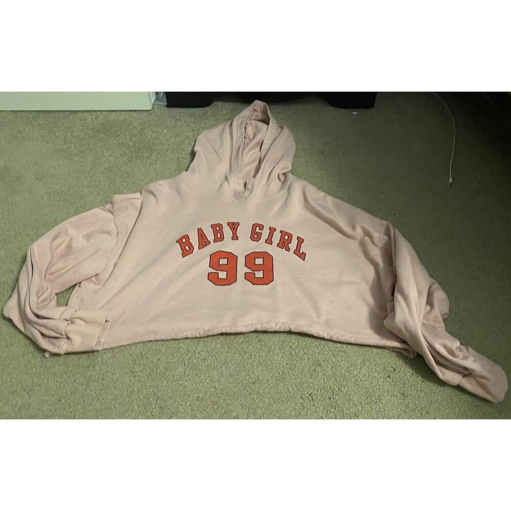 SHEIN Plus Women’s 0XL Letter Graphic Drop Shoulder Hoodie